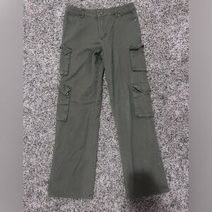 Girls RSQ green cargo pants - worn lightly
